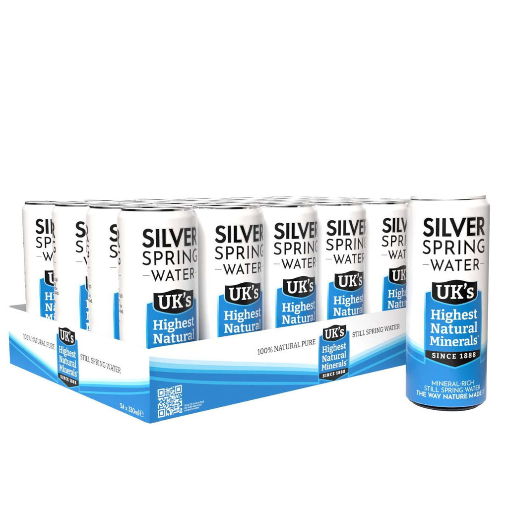 Silver Springs Natural Mineral Water - 24 x 330ml cans