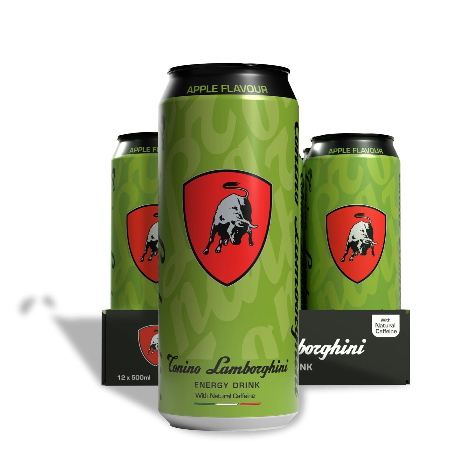 6 pack of Tonino Lamborghini Energy Drink in Apple Flavour