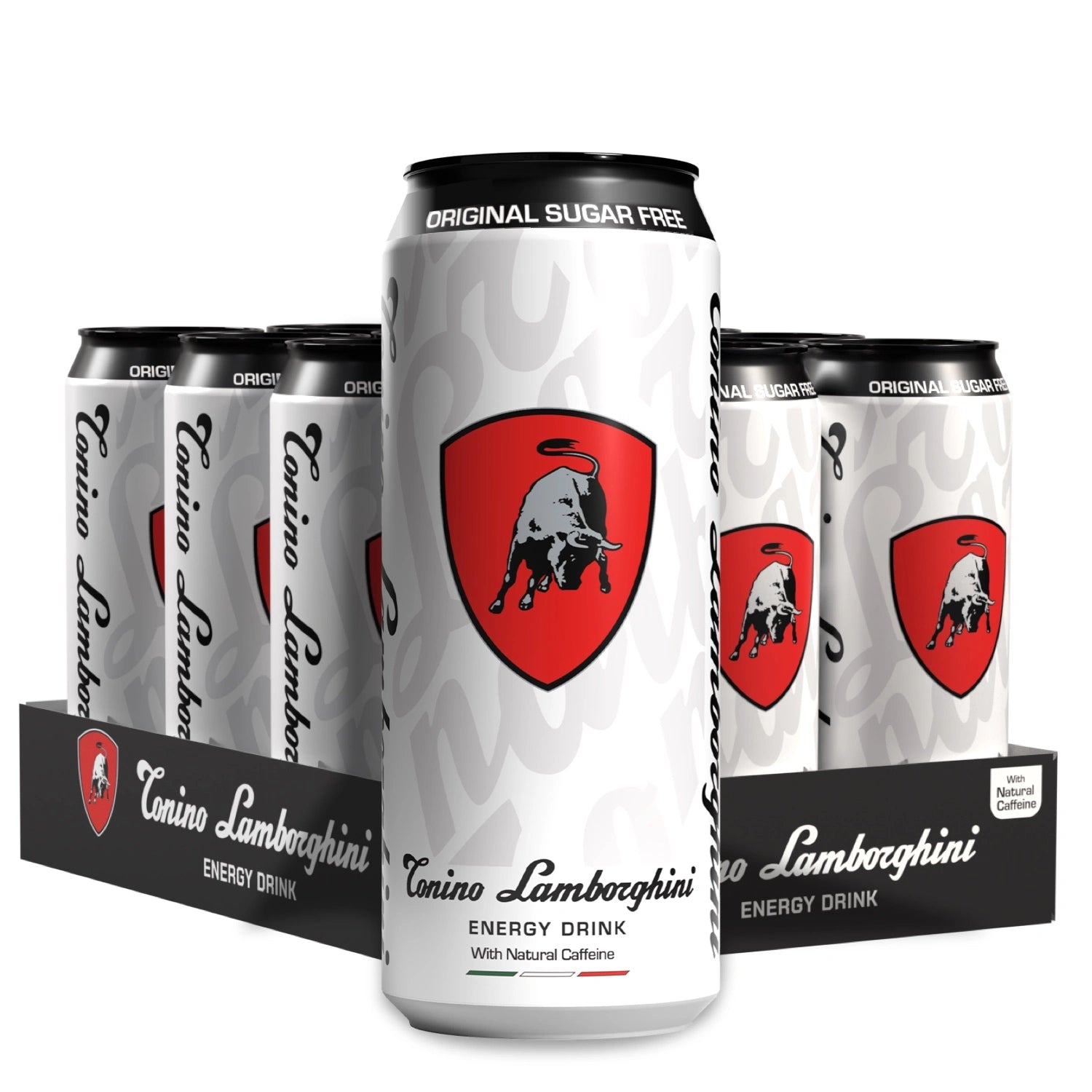 12 can pack of Tonino Lamborghini Energy Drink in Original Sugar Free Flavour