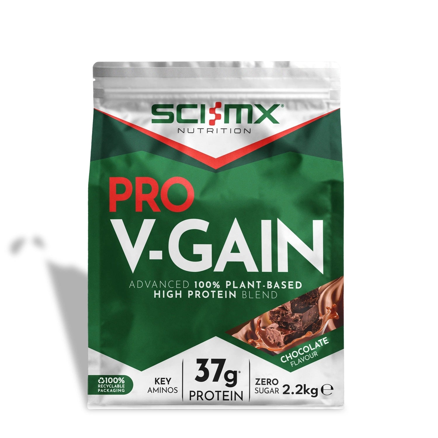 2.2Kg pack of Sci-Mx Nutrition Pro V-Gain protein on a white background