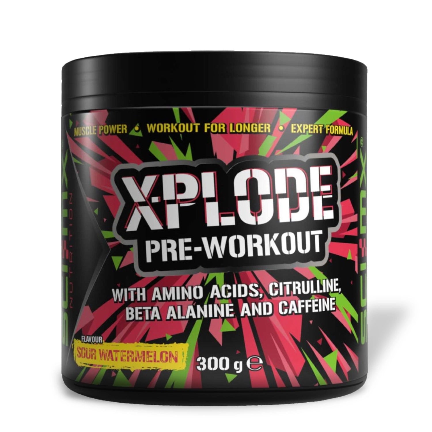 XPLODE Pre-Workout Sour Watermelon on a white background