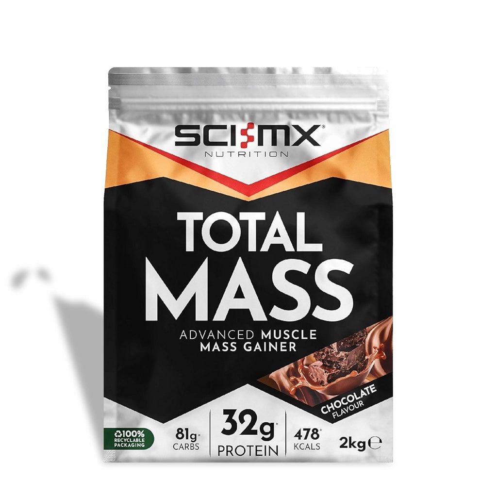Sci-mx Nutrition Total Mass Advanced Muscle Mass Gainer packaging on a white background