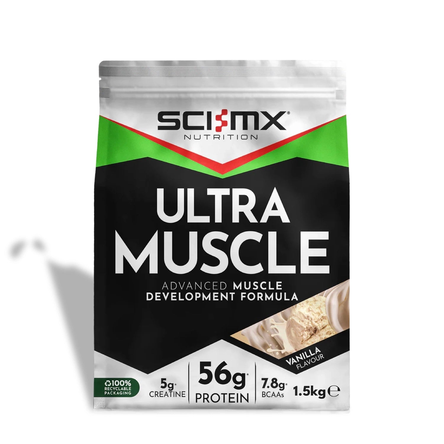 Sci-Mx Nutrition Ultra Muscle supplement packaging on a white background