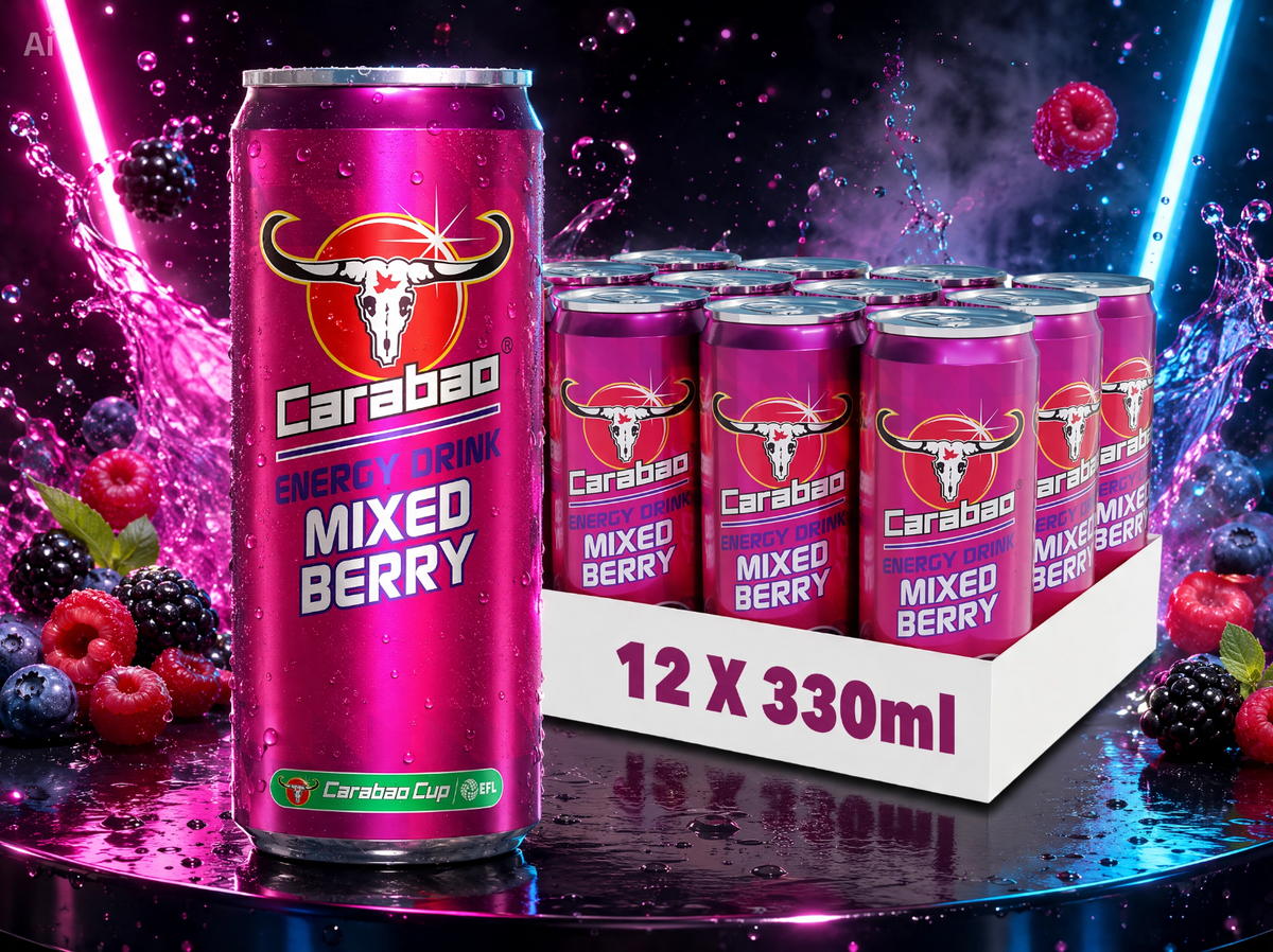 Carabao Energy Drink Mixed Berry Flavour 330ml